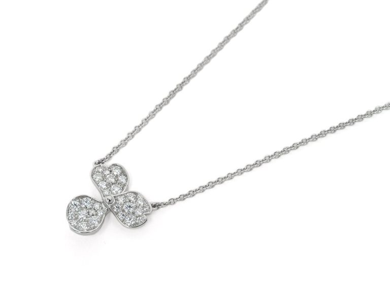 Tiffany ティファニー Paper Flowers ペーパーフラワー ダイヤモンド ネックレス Pt950