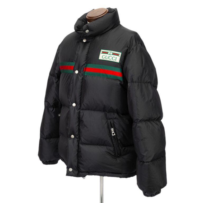 GUCCI ウォーターリペラント ダウンジャケット 666560 Z8AQX メンズ #46 (Sサイズ) ブラック