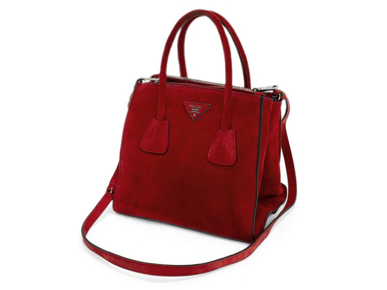 PRADA 2WAYショルダーバッグ BN2625 SCAMOSCIATO スエード レッド