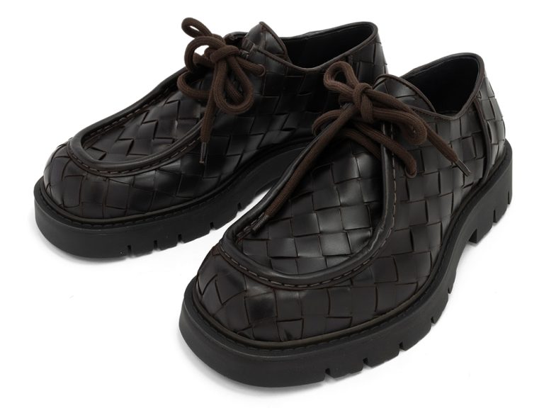 BOTTEGA VENETA Haddock Lace-Up Shoe #40 (約25cm) ブラック レースアップシューズ
