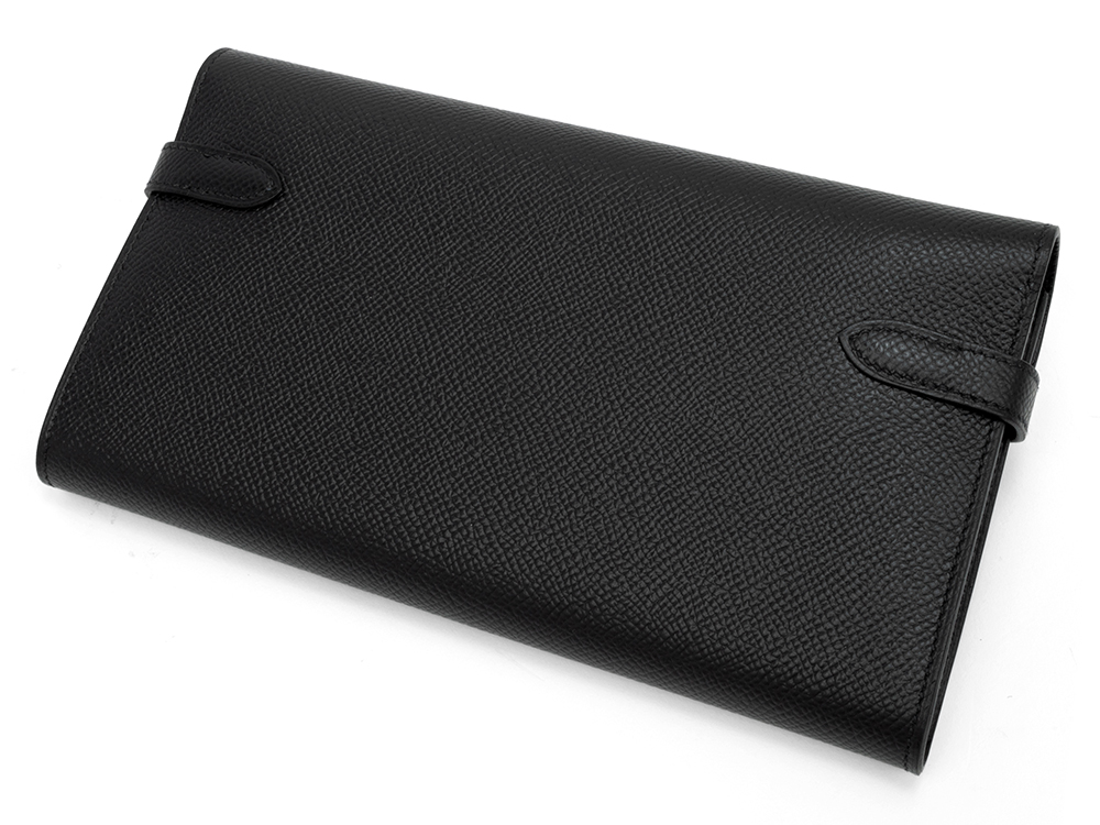 HERMES エルメス 長財布 ケリーウォレット ロング ヴォーエプソン 黒 未使用