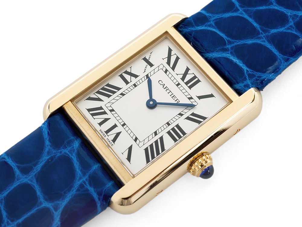 Cartier カルティエ TANK タンクソロ SM W1018755 レディース K18YG ...