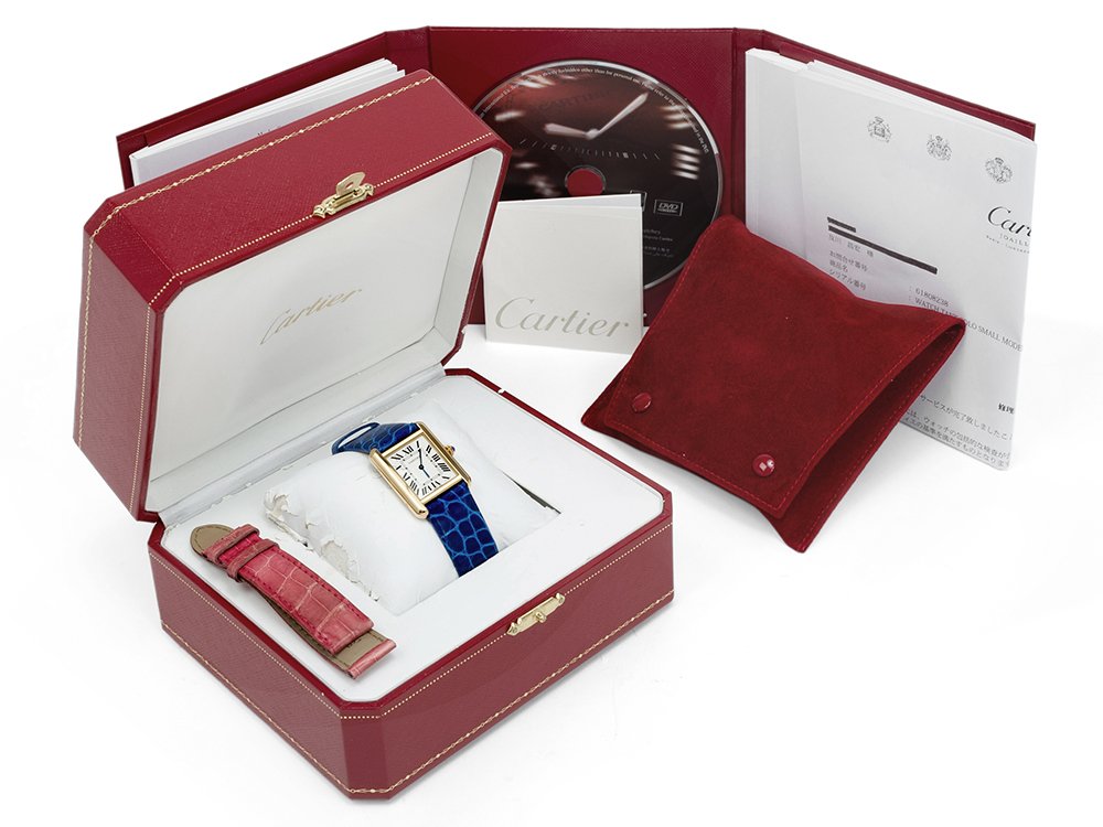 Cartier カルティエ TANK タンクソロ SM W1018755 レディース K18YG