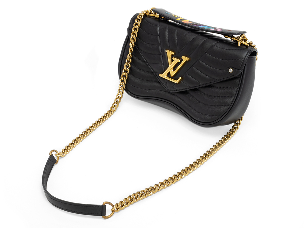 LOUIS VUITTON ニューウェーブ MM M51498 ノワール チェーンショルダーバッグ