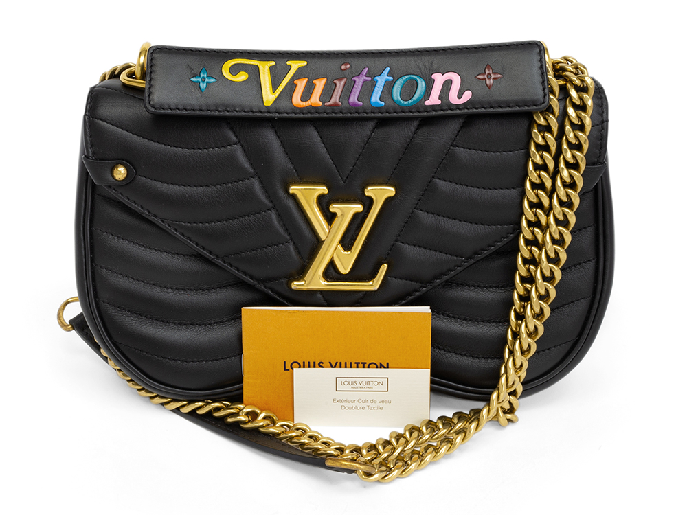 LOUIS VUITTON ニューウェーブ MM M51498 ノワール チェーンショルダーバッグ