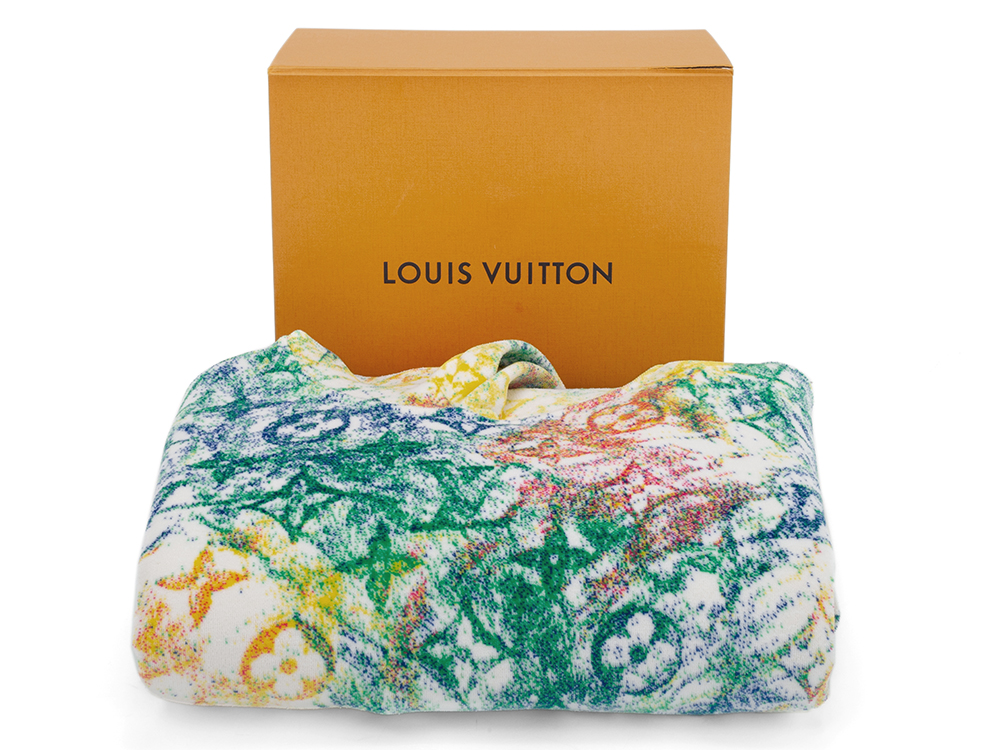 LOUIS VUITTON ベルベット パステル モノグラム プルオーバー パーカー