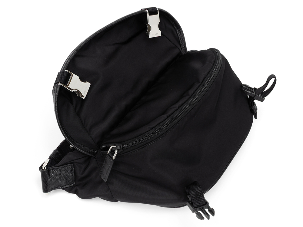 PRADA Re-Nylon × サフィアーノレザー ショルダーバッグ SEA BEYOND