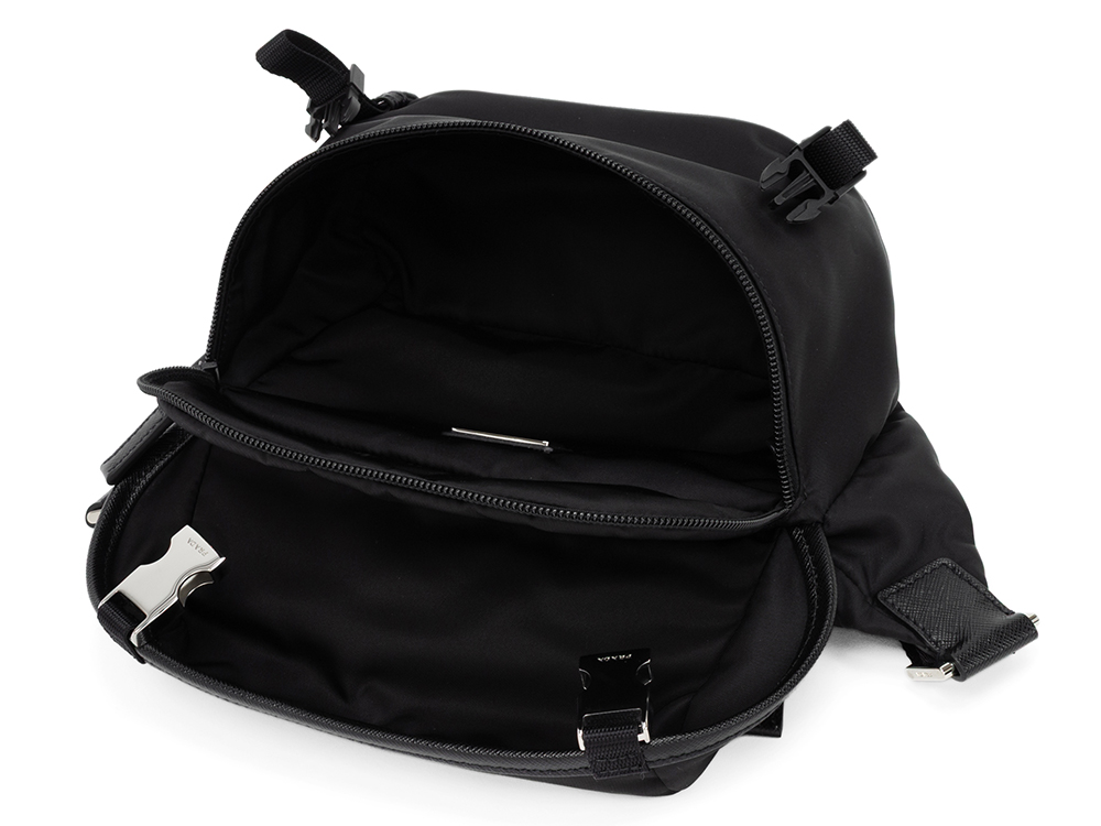 PRADA Re-Nylon × サフィアーノレザー ショルダーバッグ SEA BEYOND